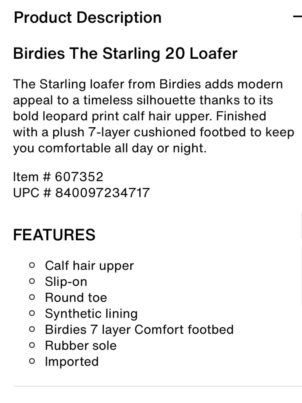 Birdies The Starling Loafer Dyed Calf Hair in Leopard Print Size 7.5 - Picture 10 of 14